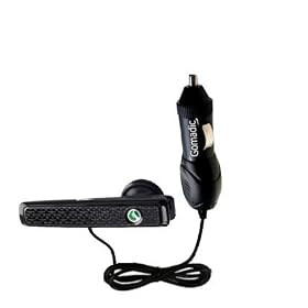 Chargeur Voiture; Allume cigare Rapide pour Sony Ericsson BHB-PV770 - Marque Gomadic avec Technologie TipExchange (�change-embout)