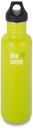 KLEAN KANTEEN Classic 27 oz. Travel Water Bottle w/Loop Cap - LIME POP