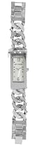 Betsey Johnson Women's XOX Silver-Tone Flip Case Bracelet Watch #BJ4180