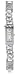 Betsey Johnson Women's XOX Silver-Tone Flip Case Bracelet Watch #BJ4180