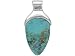 STABILIZED TURQUOISE STERLING SILVER PENDANT