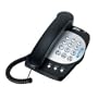 jWIN JTP330BLK Big Button Corded Phone with Flashing Ringer Light, Music on Hold (Black)