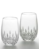 Waterford Two Lismore Nouveau Stemless White Wine Glasses