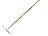 Faithfull - Stainless Steel Gardening Rake With Wooden Handle