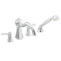 Moen T934 Vestige Two-Handle High Arc Roman Tub Faucet and Hand Shower without Valve, Chrome