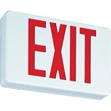 Lithonia LED Red Exit Sign with Battery Back-Up