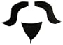 Mustache Musketeer Goatee Black Moustache Costume Accessory