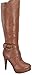 Women's Knee High Stiletto High Heel Platform Buckle Boots in Black, Tan, Brown