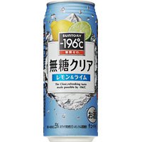 -196℃ゼロドライ 無糖クリア レモン＆ライム／サントリー 500ML × 24缶