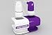 Mosaic-fun Angel & Devil in ear headphone violet and white