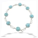 Round Larimar Bracelet