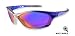 Wileyx P-48 Dual Artic Blue Frame Ice Mirror Lens Plastic Sunglasses