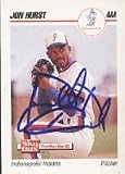 Jon Hurst, Indianapolis Indians - Expos Affiliate, 1992 Skybox Pre-Rookie Autographed Card
