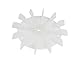 uxcell Machine Part Clear Plastic 14mm Inner Dia. 12-Impeller Motor Fan Leaf