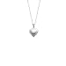 Sterling Silver Children's Embossed Heart Locket Pendant, 15