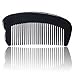 KLOUD City ® Black natural handmade ox horn pocket size massage comb hair brush