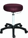 Ironman Rolling Massage Stool with Towel / Holster Bar (Burgundy)