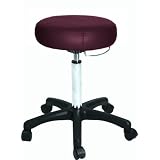 Ironman Rolling Massage Stool with Towel / Holster Bar (Burgundy)
