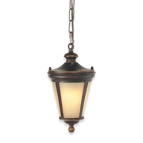 Royce Lighting RLC2231/1-21 Outdoor 13 1/2 inch Convertible Lantern Grecian Bronze with Cream Snow Globe