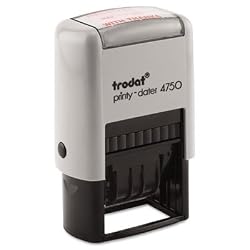 U. S. Stamp & Sign T4817 U. S. Stamp & Sign trodat Economy 12-Message Date Stamp, 3/8 x 2, Black