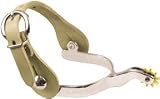 Abetta Chromed Steel Roping Spurs W/Straps