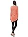 Doublju Womens Modern Casual Slim Fit Unbalanced Hemline Long Tunic Top