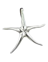 925 Silver Large Plain Starfish Pendant