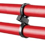 Panduit PLB3S-M0 DOUBLE LOOP CABLE TIE 2.8 WEATHER RESISTANT BLACK (package of 100)
