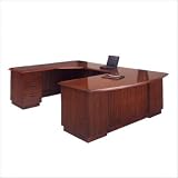 Cherry DMi Eclipse 110 in. Deep Left U-Shape Wood Desk