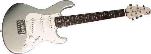 Dean Playmate Avalanche Junior Solid Body Electric Guitar, Metallic Silver, 3/4 Size