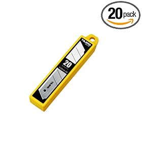Tajima LCB-65-20B Replacement Blades for Tajima Rock Hard Aluminist Knives, 20 pack