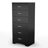 South Shore Step One Collection 6 Drawer Chest, Pure black
