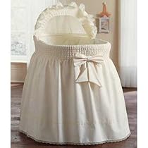 Embossed Damask Creation Liner -skirt & Hood - Color Ecru - Size 13x29