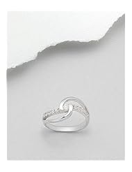 CZ Ring In 92.5 Sterling Silver