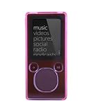 PCMICROSTORE Brand (2nd Generation) Microsoft Zune 4GB 8GB Crystal Carrying Case with Removable Belt Clip - Bundled with 12v Rapid Premium Car Charger and Home Travel Wall AC Adapter Charger - 5 Color Choices, PINK+CHARGERS