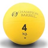 8.8 lbs (4 KG) Yellow Rubberized Medicine Ball (9