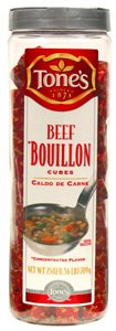 Tone's Beef Bouillon Cubes Net Weight 25 oz (1.56 lb) by Spice Advice