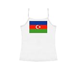 Azerbaijan Flag 2 - Spaghetti Tank T-Shirt
