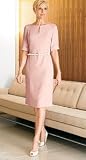 SOFTLY TAILORED SPLITNECK DRESS
