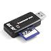 7dayshop USB 2.0 Single Slot SD Card Reader For SD / SDHC / SDXC / MMC Compatible with (Windows Vista, 2000, XP & Windows 7, Apple Mac)
