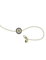 Meira T Evil Eye Bracelet Yellow Gold Diamonds Sapphires