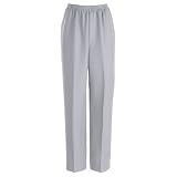 Alfred Dunner Classics Solid Color Pants GREY 16