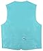 BOY'S Dress Vest & NeckTie Solid TURQUOISE AQUA BLUE Color Neck Tie Set