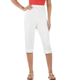 Alfred Dunner Pants, Pull On Capri