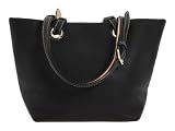 Dooney & Bourke Black Leather Medium E/W Grommet Shopper Tote Bag Handbag Purse