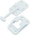 JR Products 10414 3-1/2 inch Polar White Plastic T-Style Door Holder