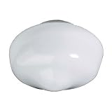 Schoolhouse Ceiling Fan Glass Shade in White Opal