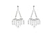 Sterling Silver Cubic Zirconia Heritage Collection Chandelier Earrings by Crislu