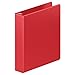 Wilson Jones Heavy Duty Round Ring Binder with Extra Durable Hinge, 1.5-Inch, Red (W364-34-1797)