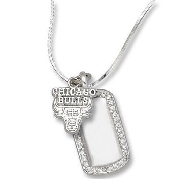Chicago Bulls NBA Sterling Silver Mini Dog Tag